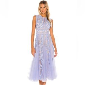 Bronx and Banco midi dress in violet